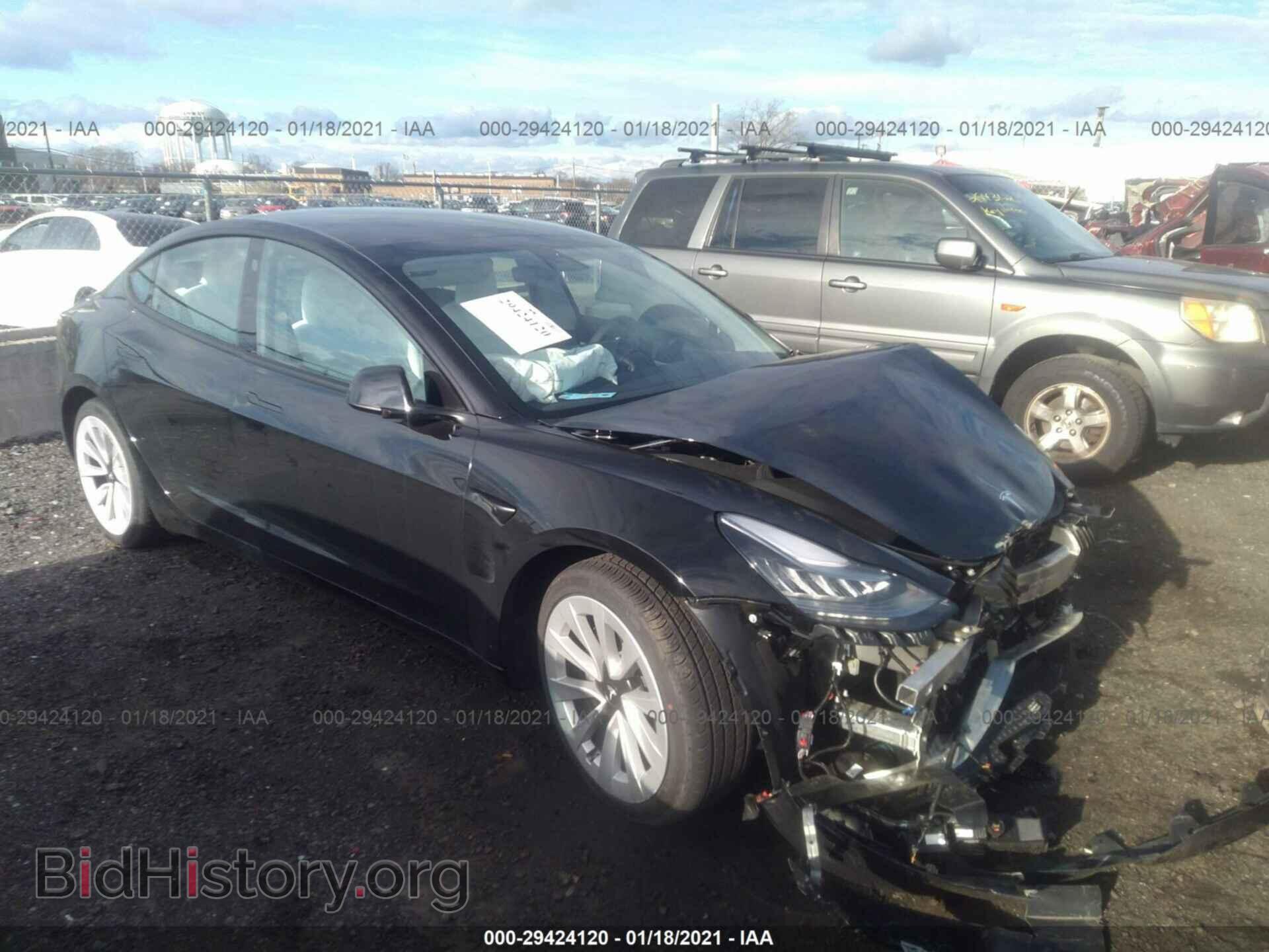 Photo 5YJ3E1EB5MF860417 - TESLA MODEL 3 2021