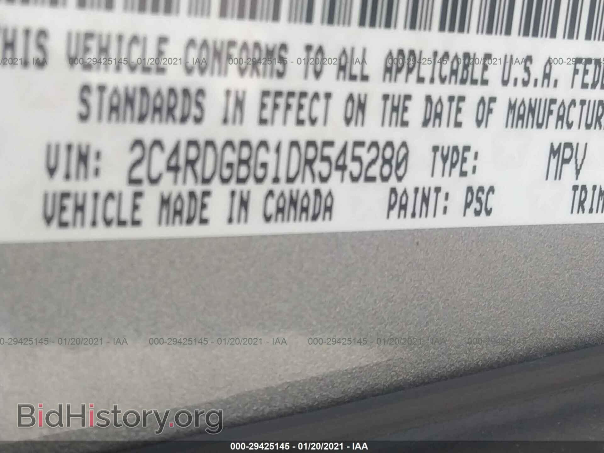 2013 DODGE GRAND CARAVAN - VIN: 2C4RDGBG1DR545280 - Фото 9