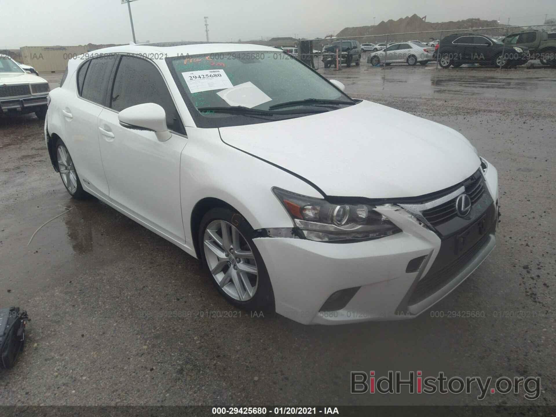 Фотография JTHKD5BH5F2219996 - LEXUS CT 200H 2015