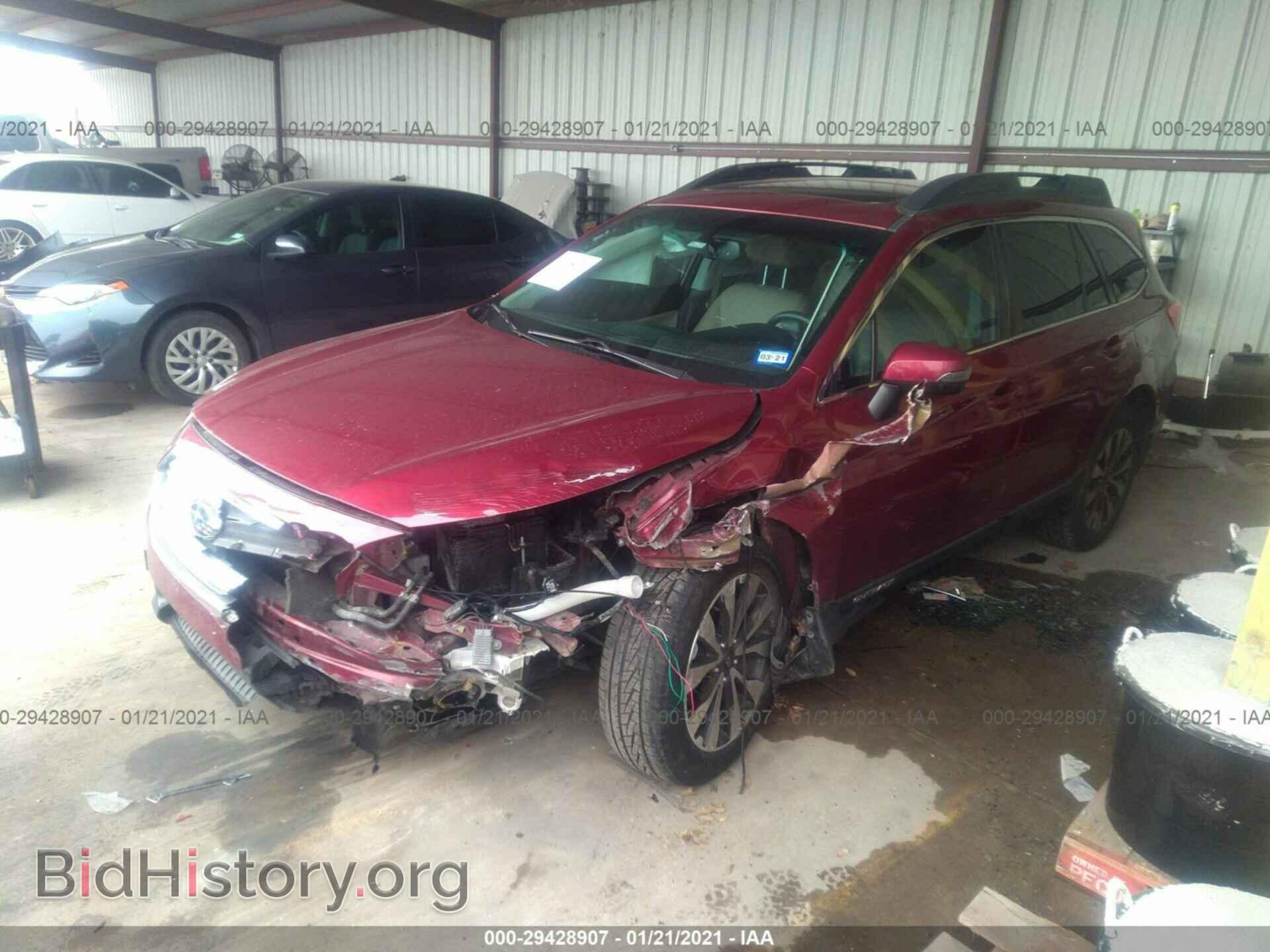 2016 SUBARU OUTBACK - VIN: 4S4BSBLC5G3204687 - Фото 2