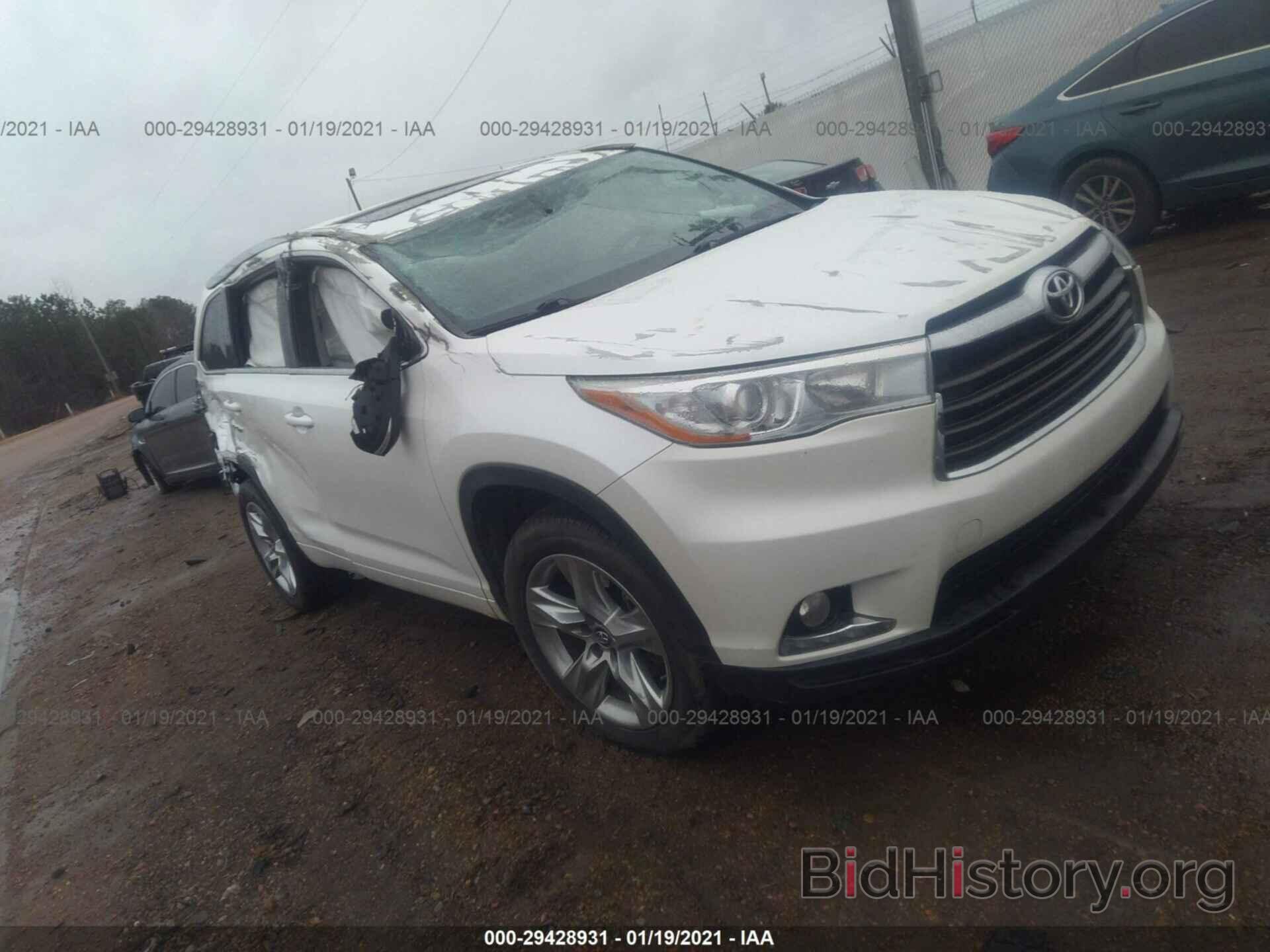 Фотография 5TDYKRFH8GS164666 - TOYOTA HIGHLANDER 2016