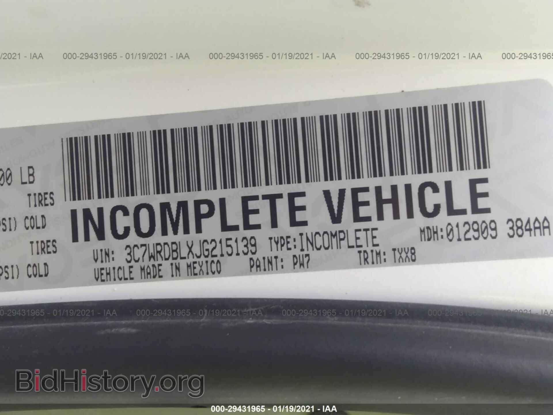 2018 RAM 3500 CHASSIS CAB - VIN: 3C7WRDBLXJG215139 - Фото 9