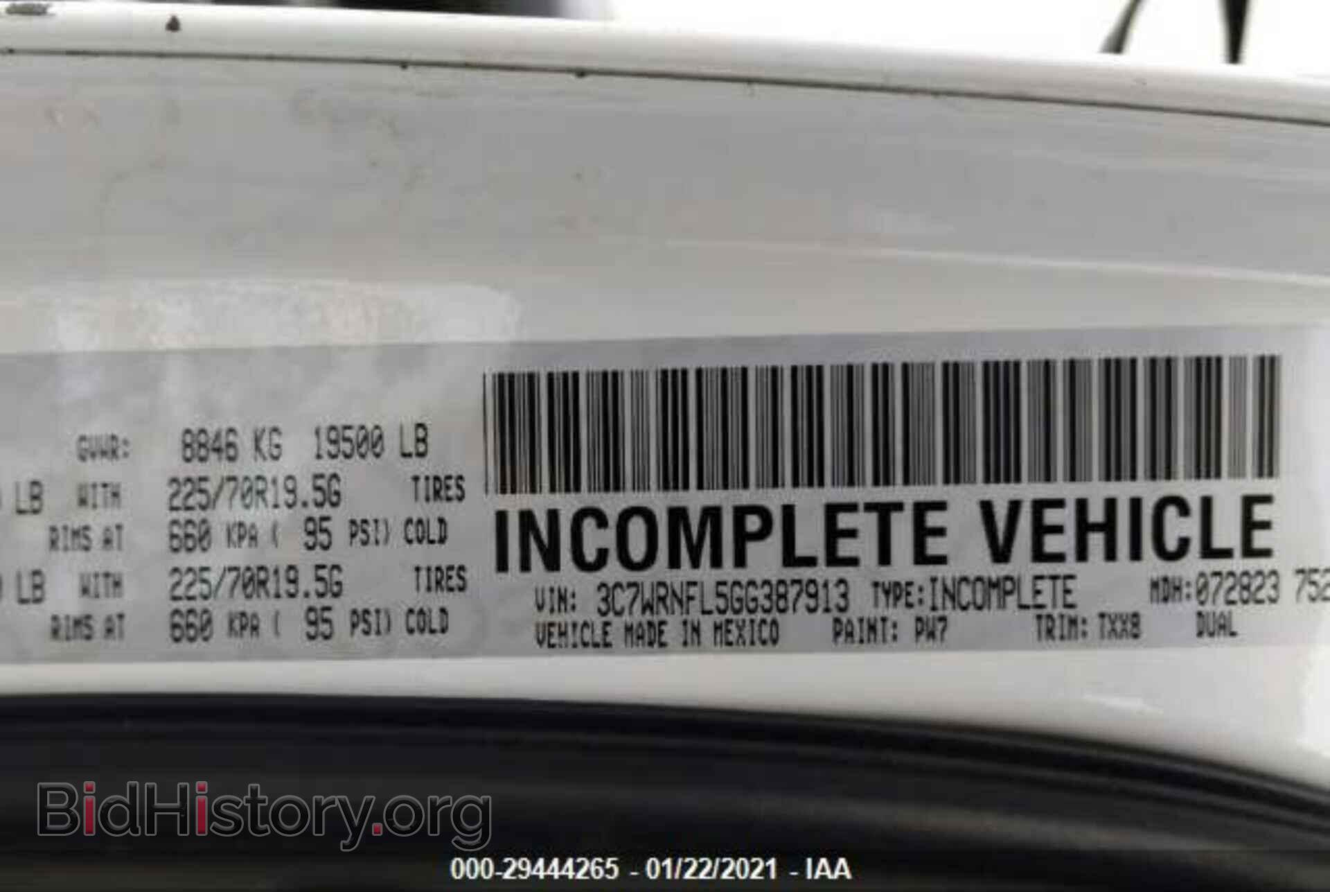 2016 RAM 5500 - VIN: 3C7WRNFL5GG387913 - Фото 10