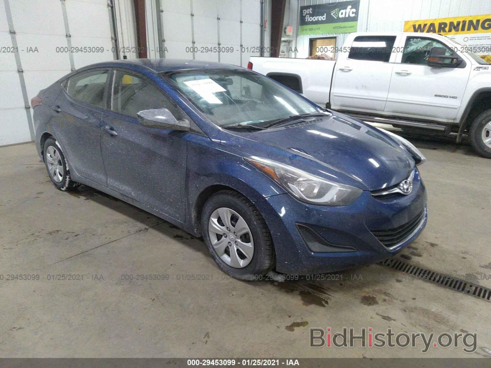 Photo 5NPDH4AE9GH680876 - HYUNDAI ELANTRA 2016