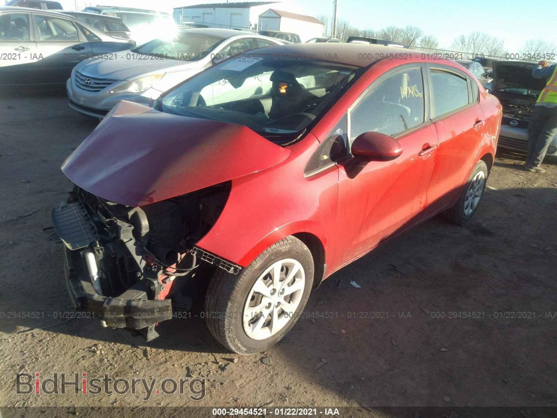 2014 KIA RIO - VIN: KNADM4A30E6415505 - Фото 2