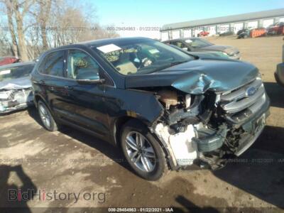 2016 Ford EDGE SEL, blue — VIN 2FMPK3J95GBB10313, IAAI