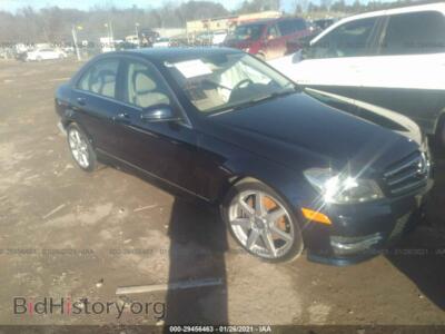 2014 Mercedes-Benz C-CLASS C 300 Sport, синий — VIN WDDGF8ABXEA962261, IAAI