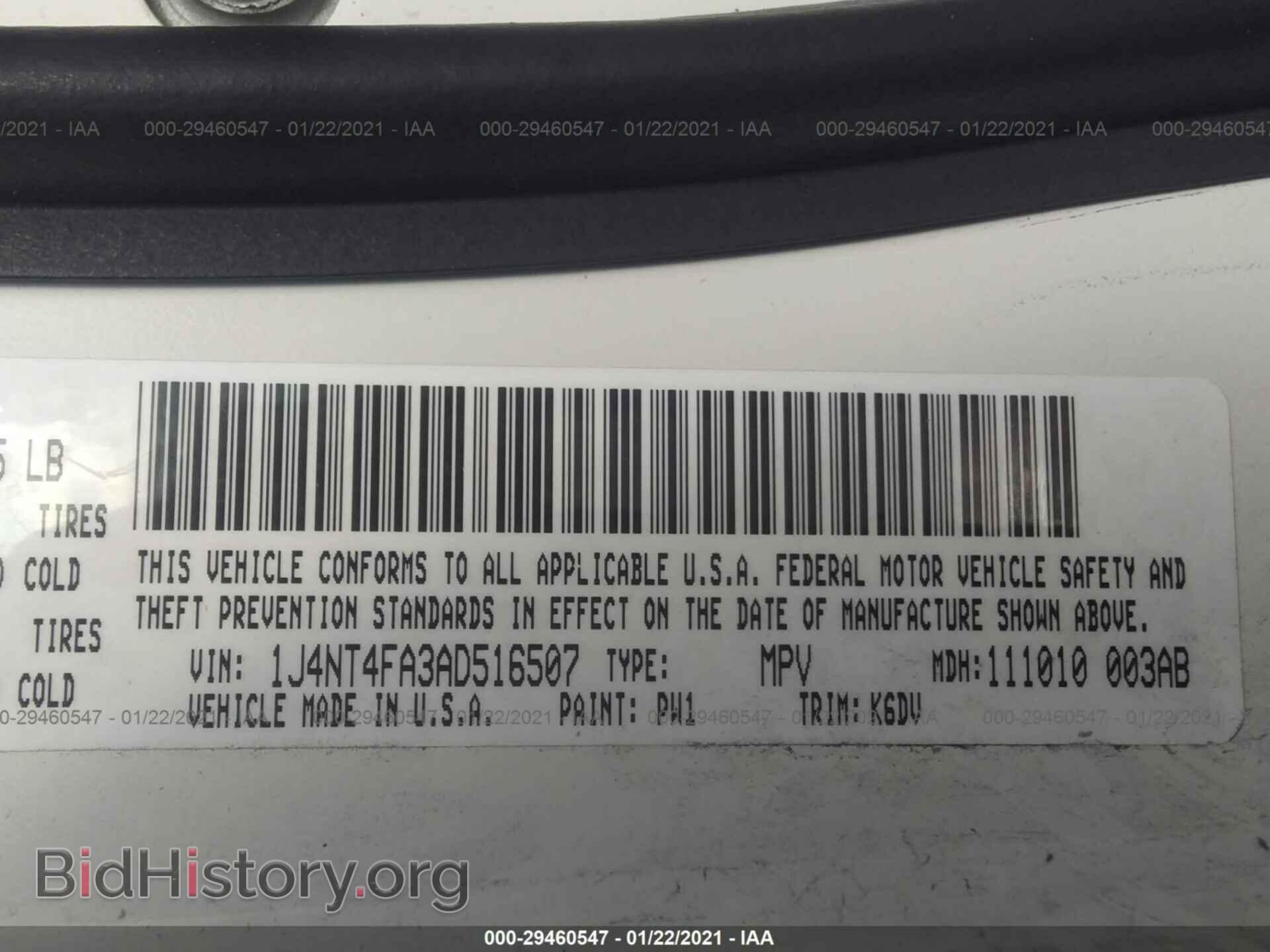 2010 JEEP COMPASS - VIN: 1J4NT4FA3AD516507 - Фото 9