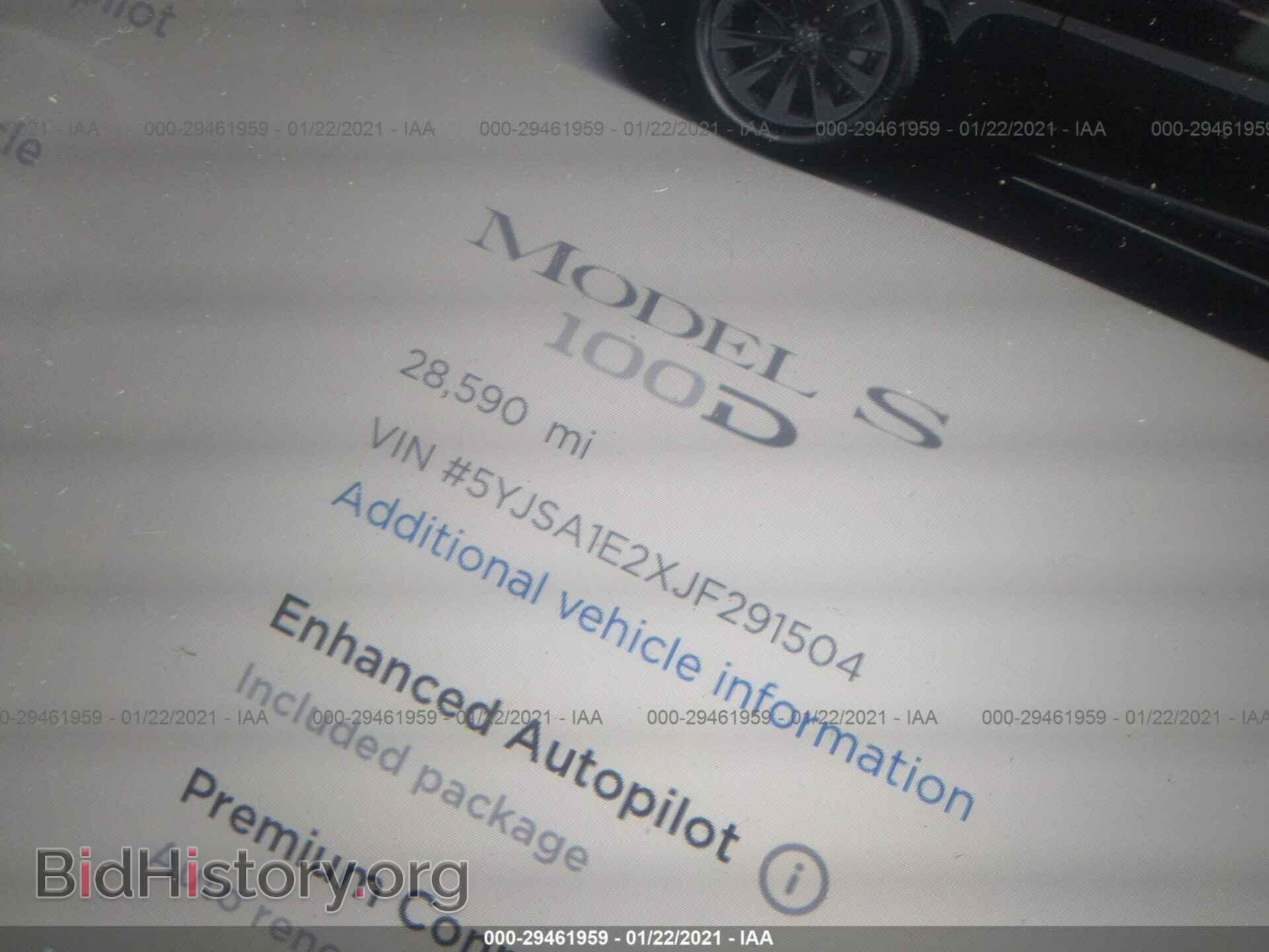 2018 TESLA MODEL S - VIN: 5YJSA1E2XJF291504 - Photo 7