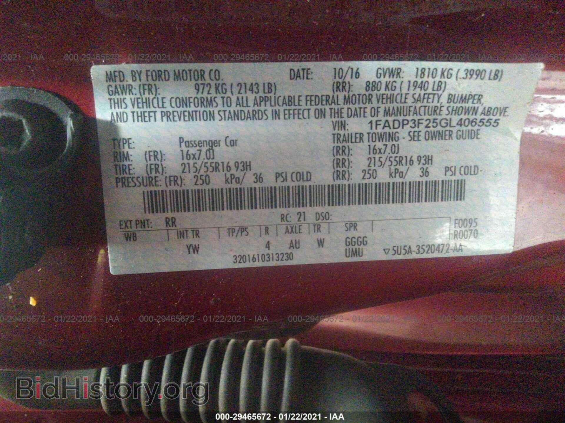 2016 FORD FOCUS - VIN: 1FADP3F25GL406555 - Photo 9