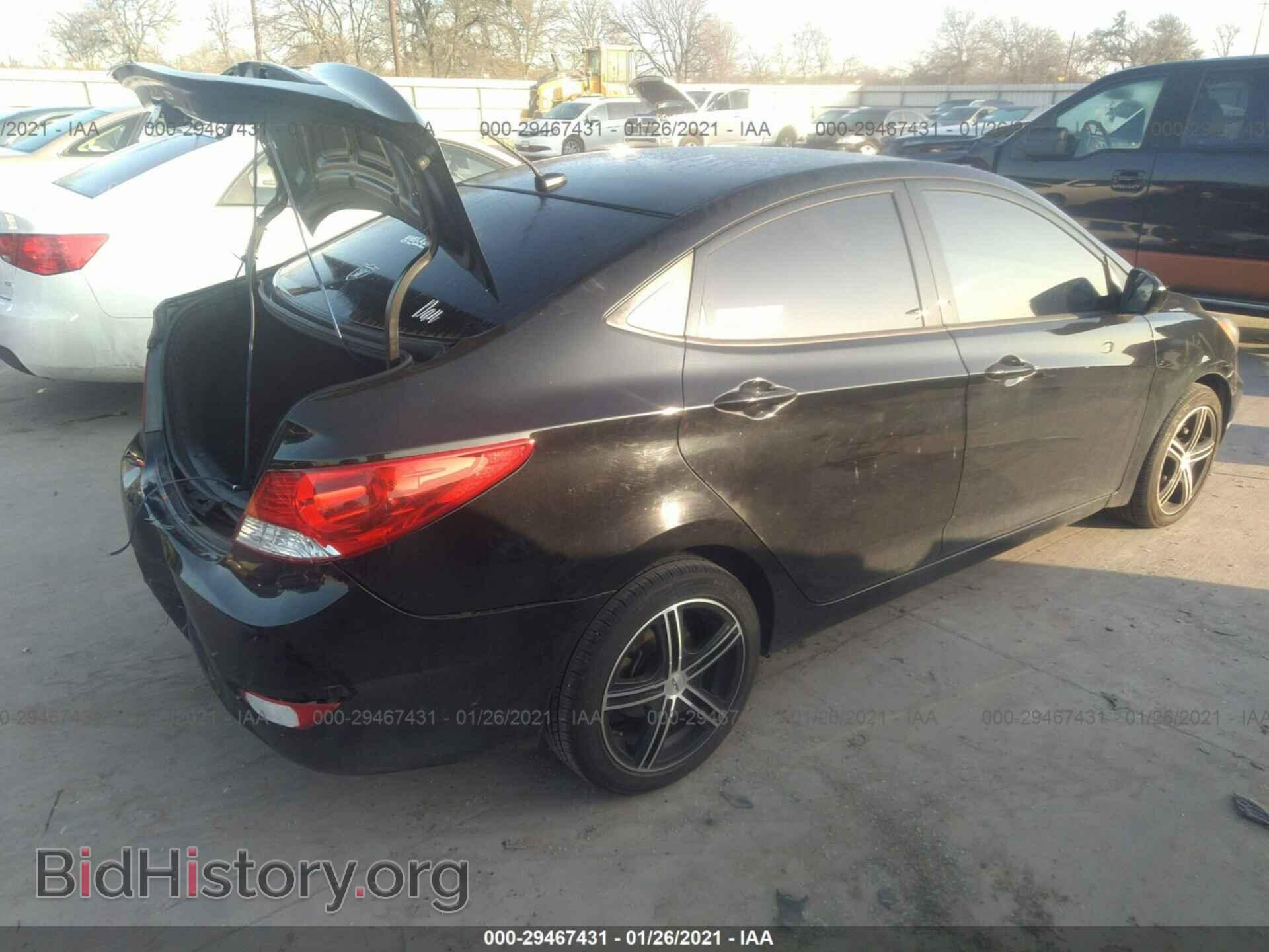 2013 HYUNDAI ACCENT - VIN: KMHCU4AE5DU494580 - Фото 4