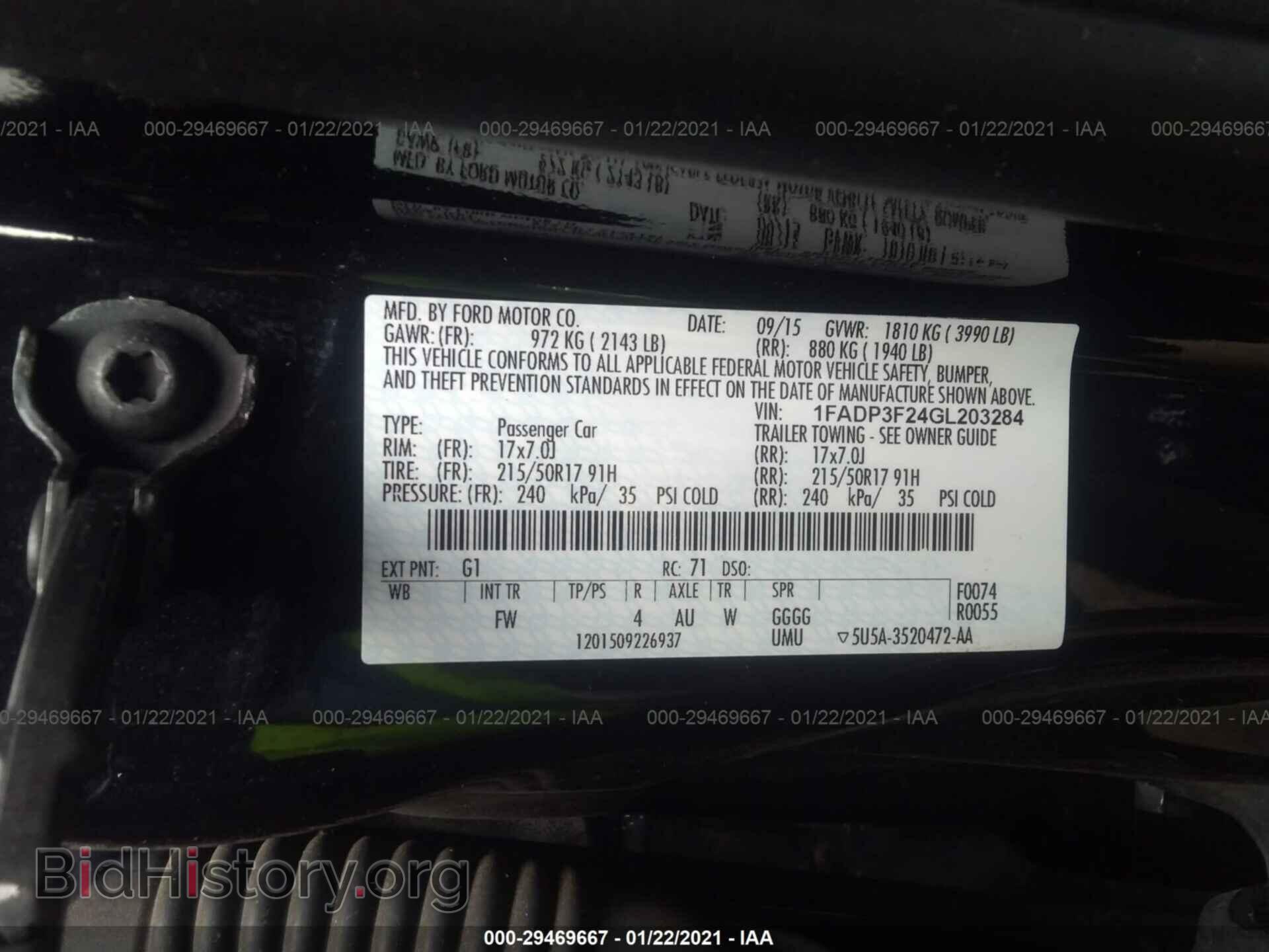 2016 FORD FOCUS - VIN: 1FADP3F24GL203284 - Photo 9
