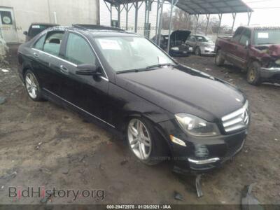 2013 Mercedes-Benz C-CLASS C 300, черный — VIN WDDGF8AB1DR256134, IAAI