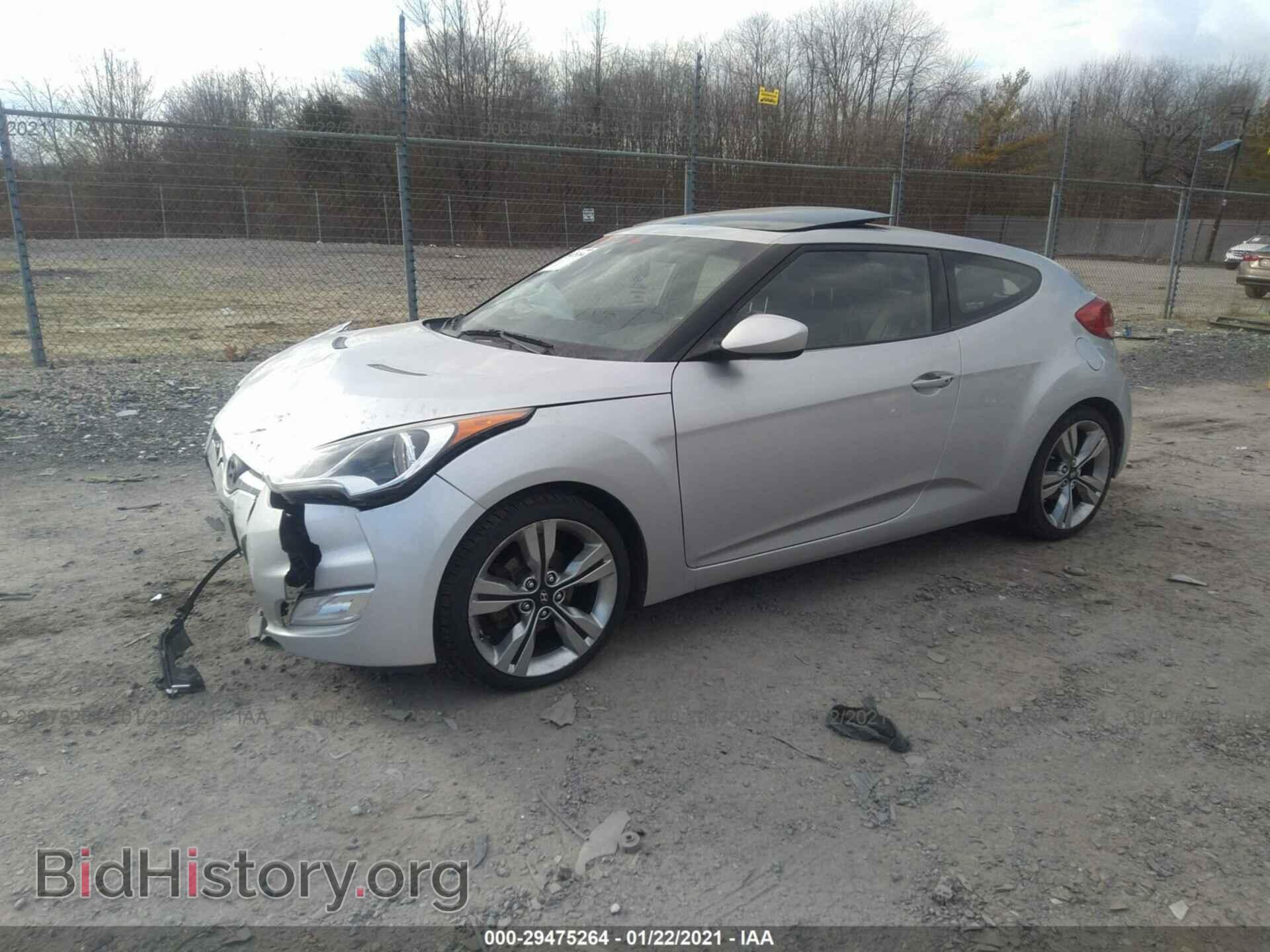 2014 HYUNDAI VELOSTER - VIN: KMHTC6AD8EU196323 - Фото 2