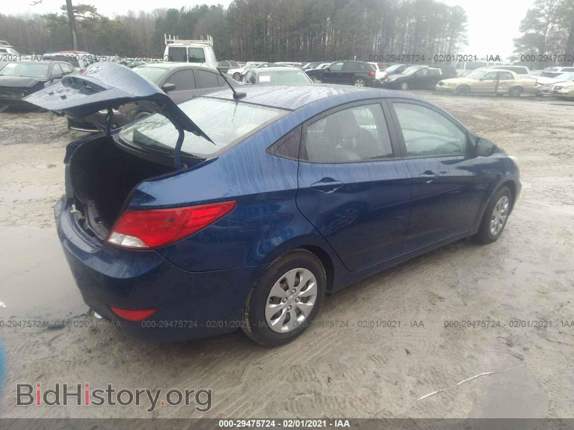 2016 HYUNDAI ACCENT - VIN: KMHCT4AE0GU028563 - Фото 4