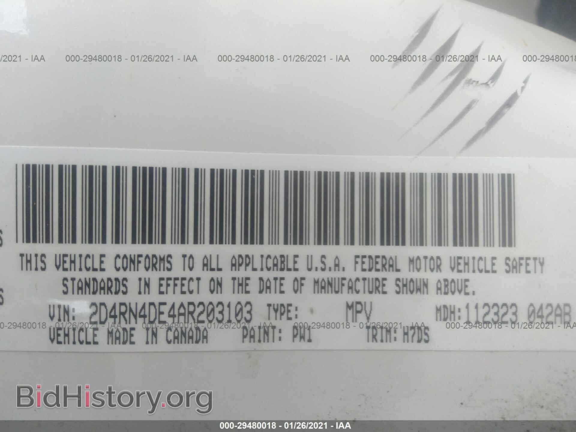 2010 DODGE GRAND CARAVAN - VIN: 2D4RN4DE4AR203103 - Фото 9