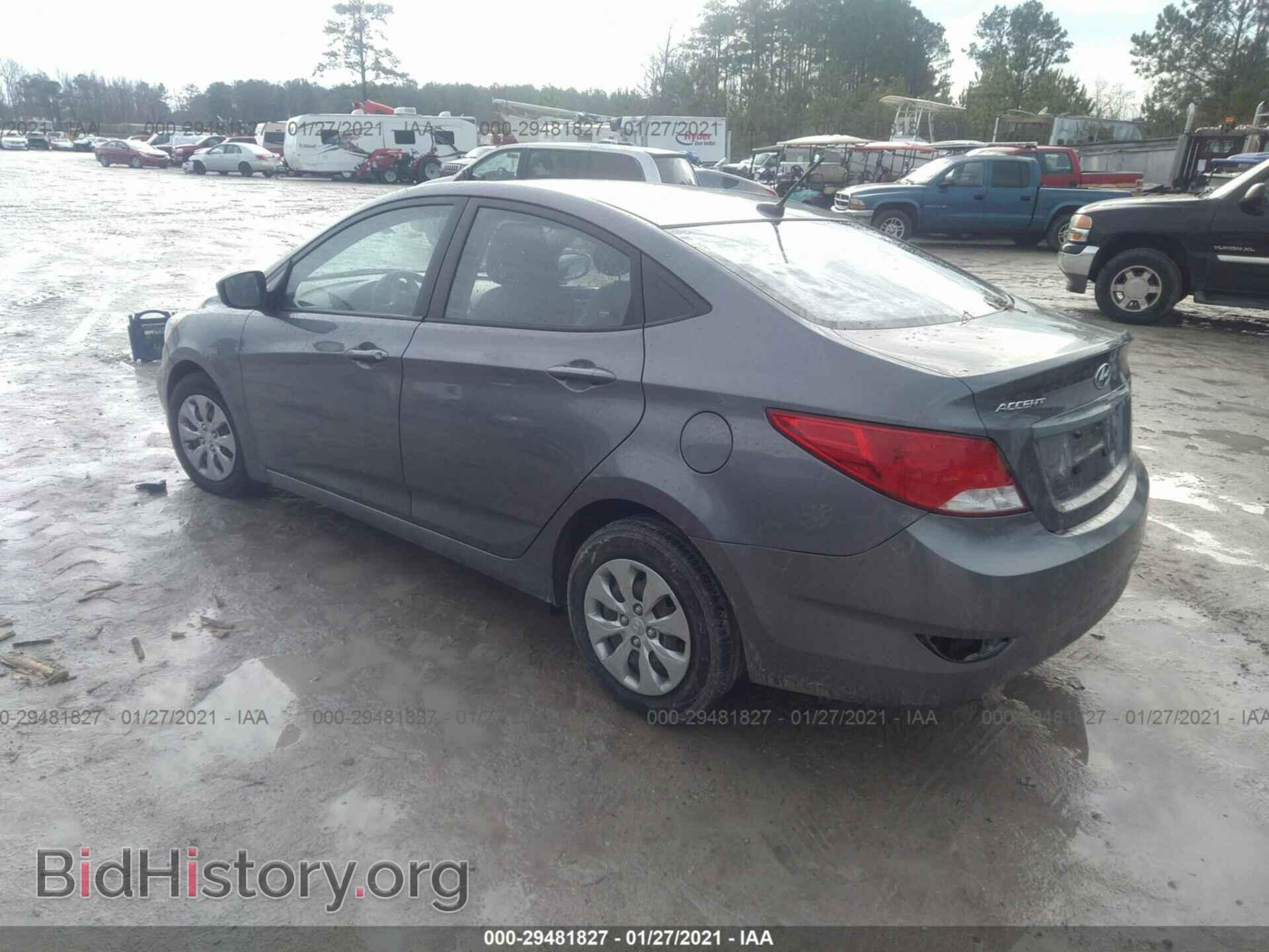 2016 HYUNDAI ACCENT - VIN: KMHCT4AE6GU016630 - Фото 3