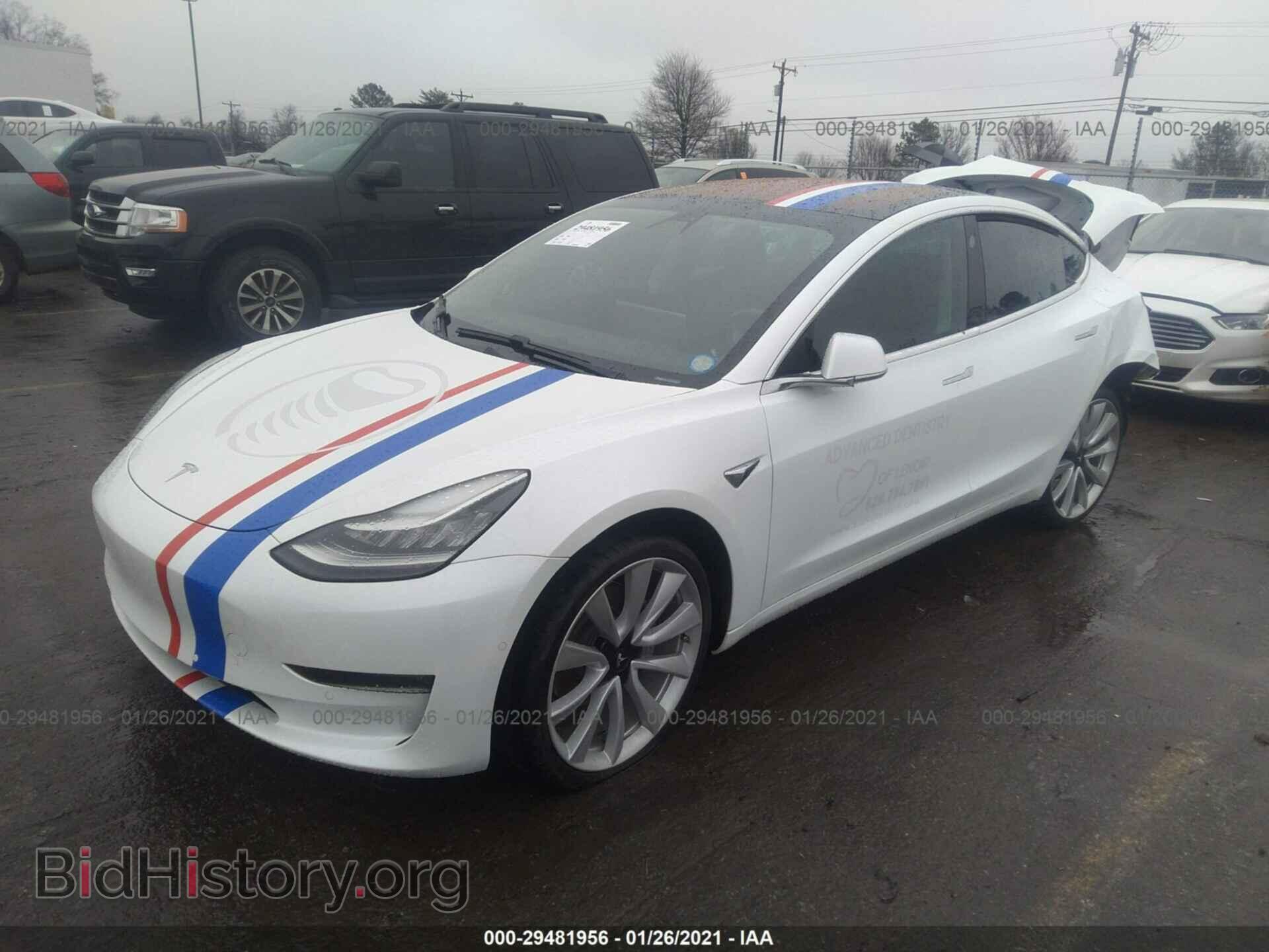2018 TESLA MODEL 3 - VIN: 5YJ3E1EA5JF004389 - Фото 2