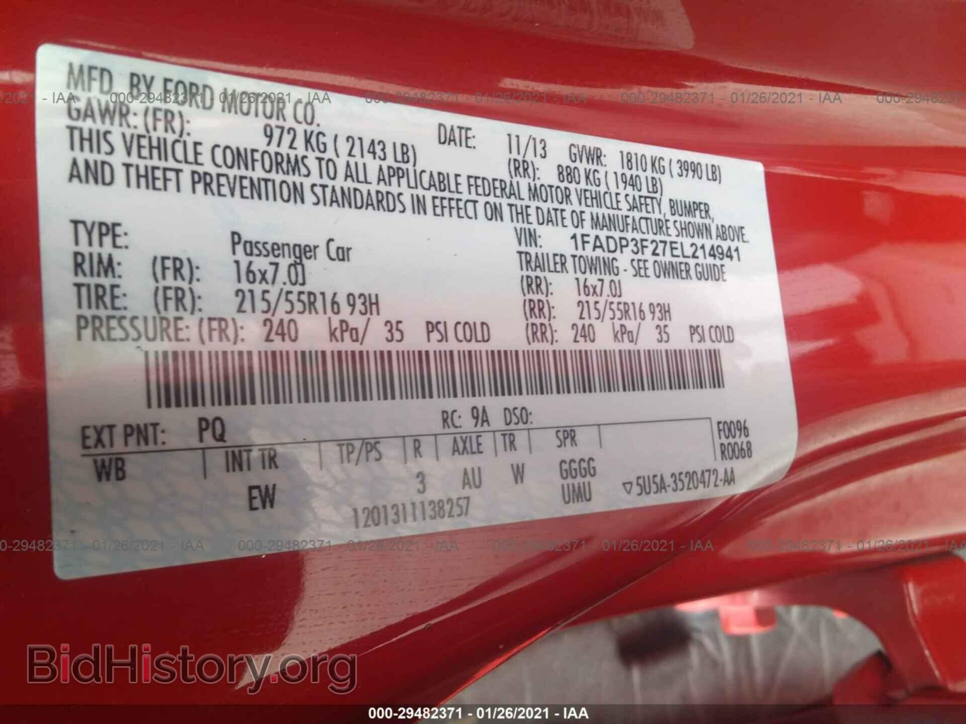 2014 FORD FOCUS - VIN: 1FADP3F27EL214941 - Photo 9