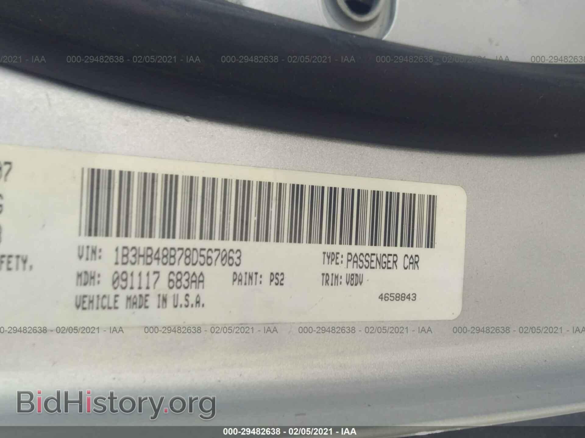 2008 DODGE CALIBER - VIN: 1B3HB48B78D567063 - Photo 9