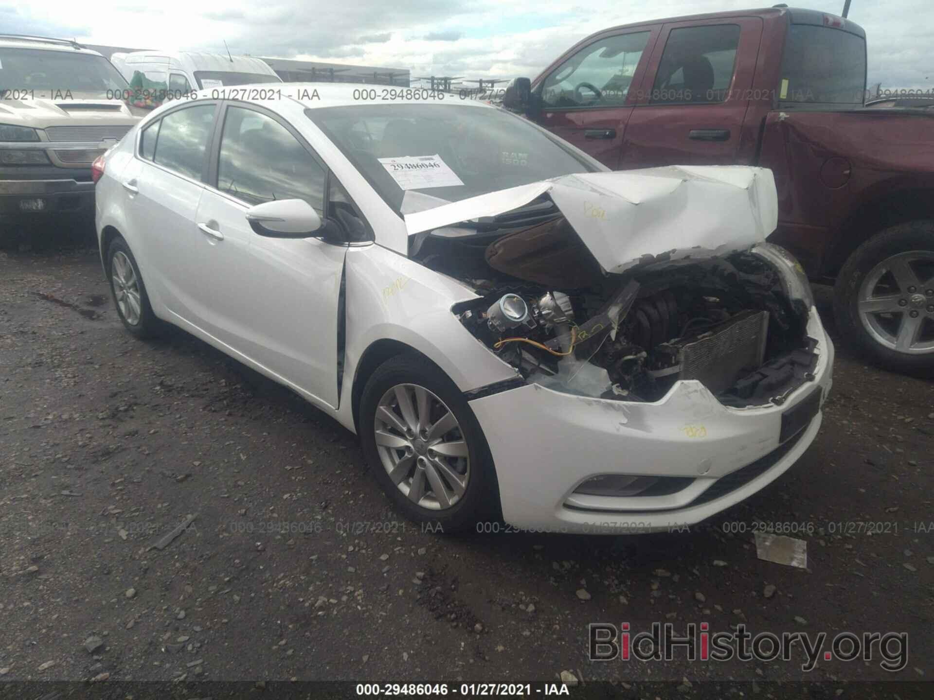 Photo KNAFX4A88E5155596 - KIA FORTE 2014