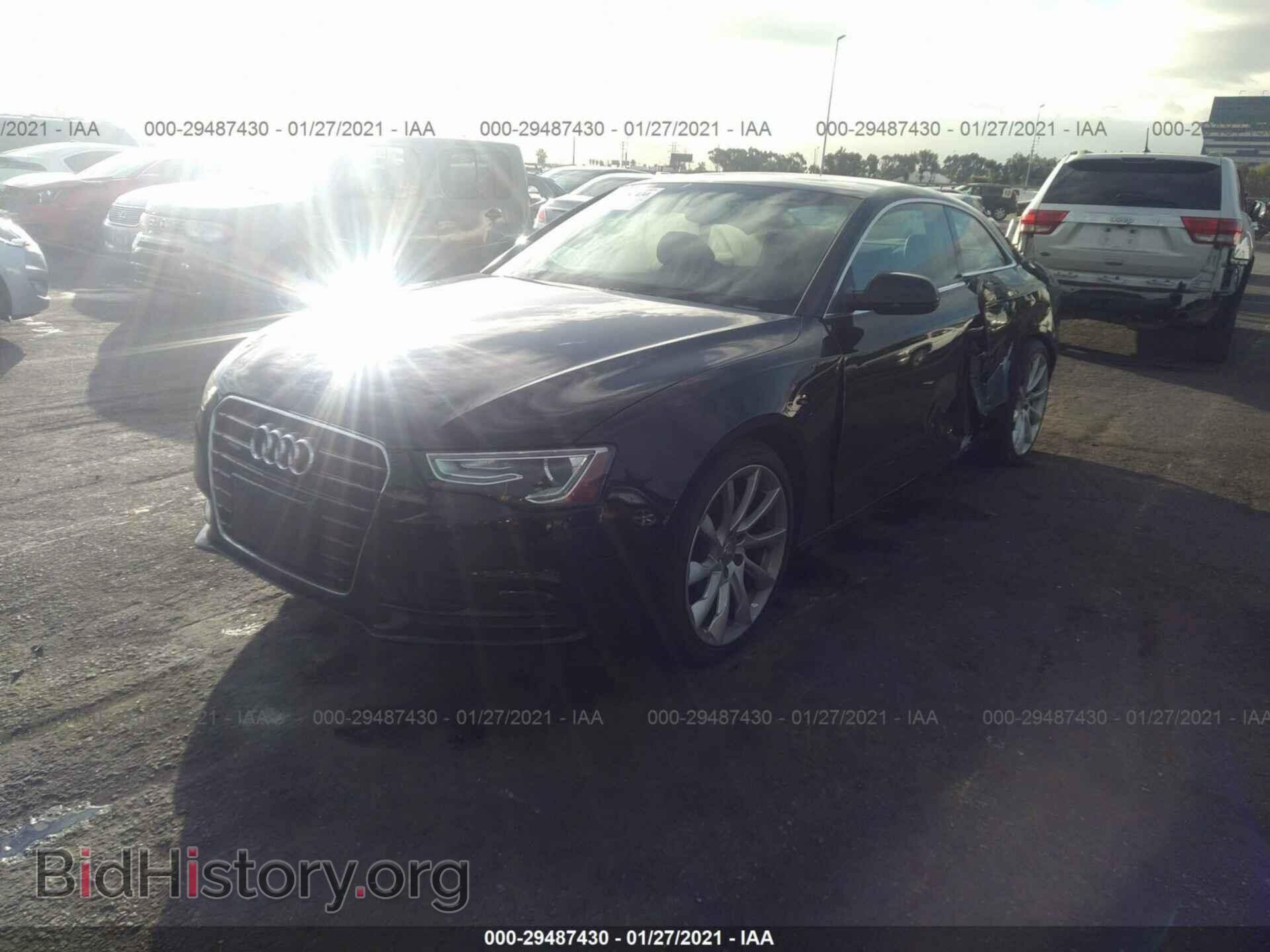 2013 AUDI A5 - VIN: WAULFAFRXDA036976 - Фото 2