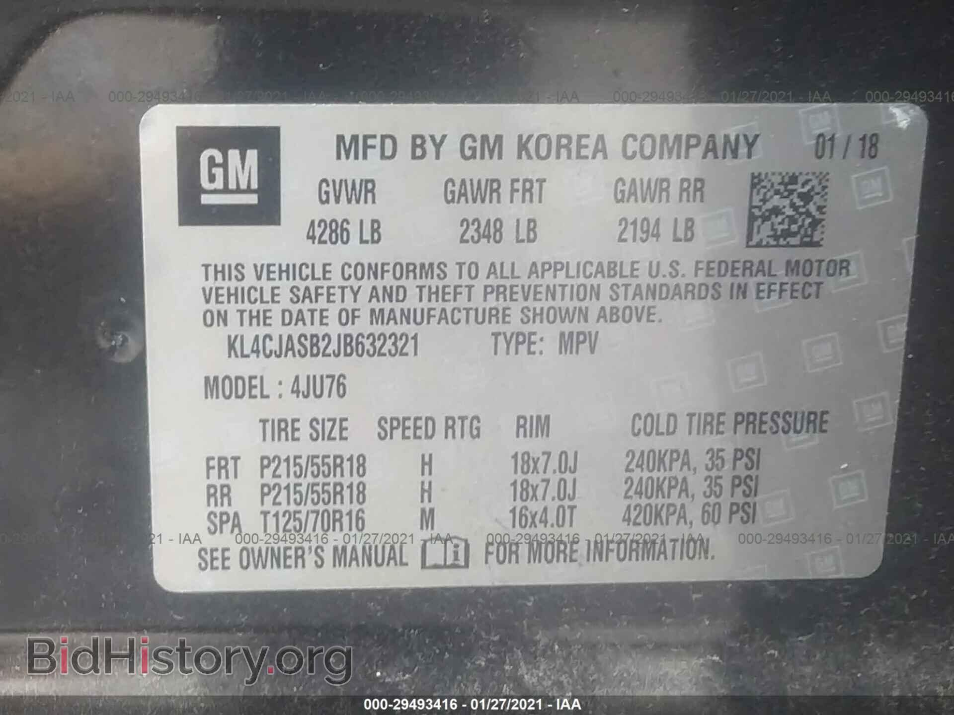 2018 BUICK ENCORE - VIN: KL4CJASB2JB632321 - Photo 9