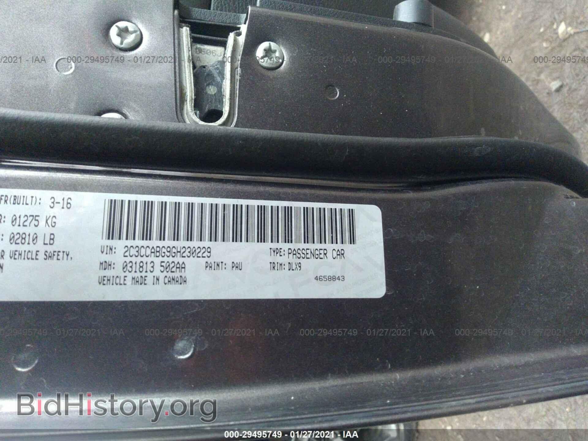 2016 CHRYSLER 300 - VIN: 2C3CCABG9GH230229 - Фото 9