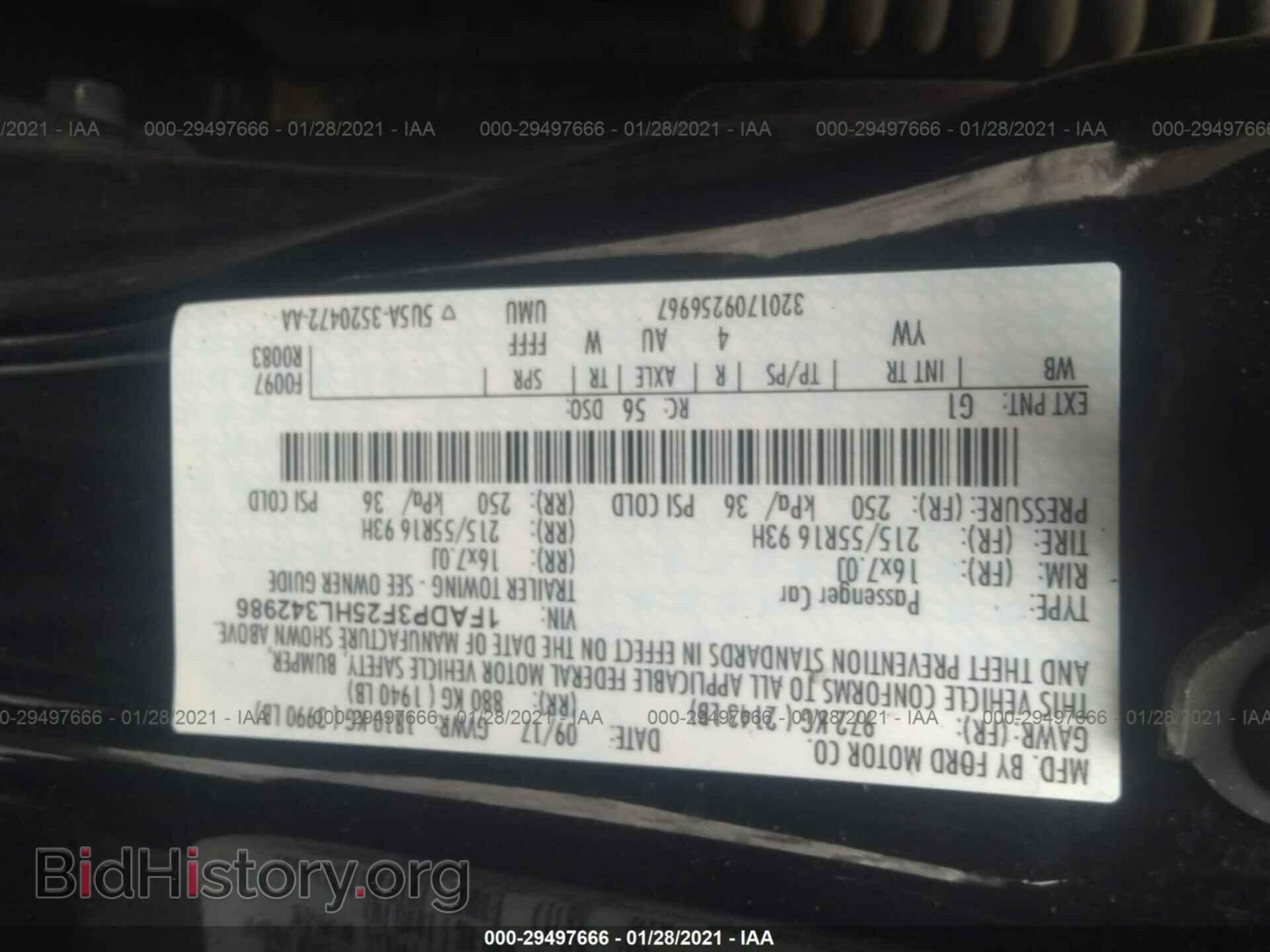 2017 FORD FOCUS - VIN: 1FADP3F25HL342986 - Фото 9