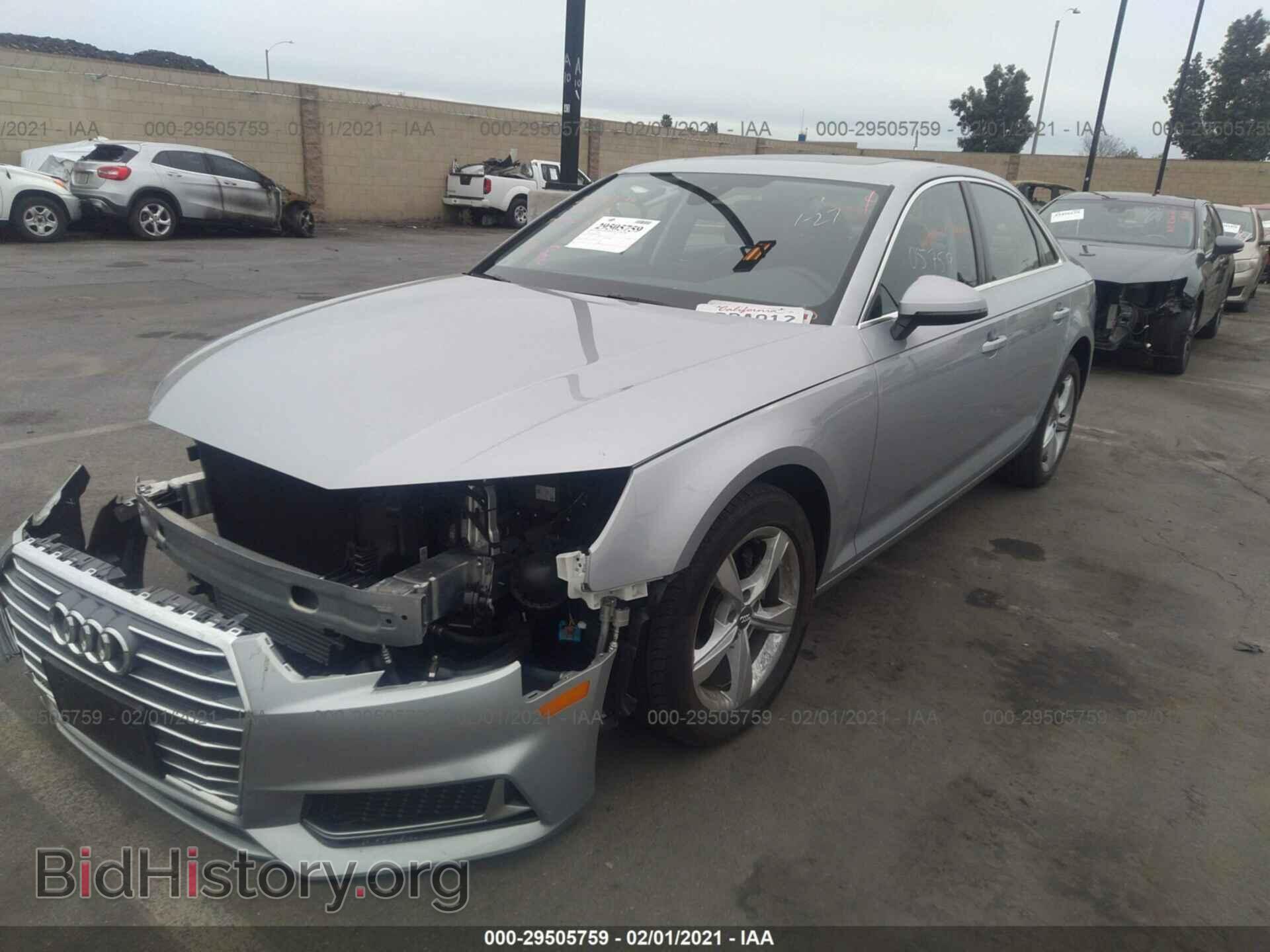 2019 AUDI A4 - VIN: WAUGMAF49KA011656 - Фото 2