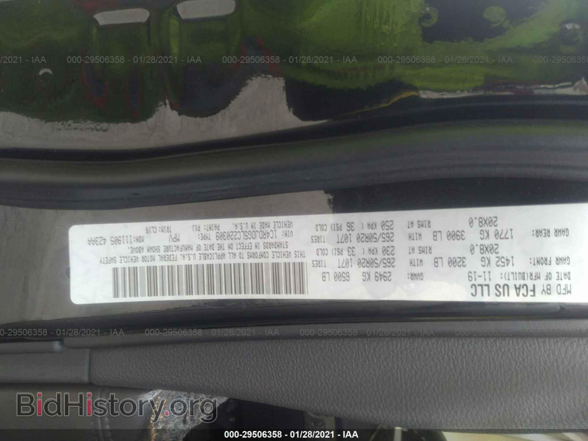 2020 DODGE DURANGO - VIN: 1C4RDJDG5LC220309 - Фото 9
