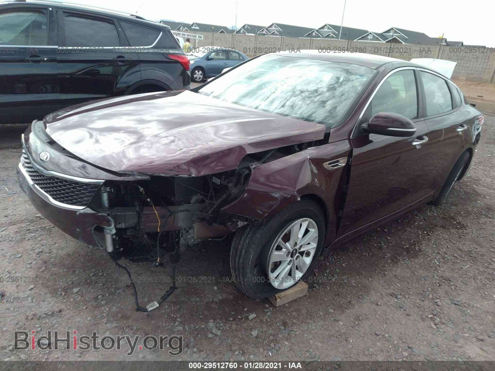 2016 KIA OPTIMA - VIN: 5XXGT4L31GG102399 - Фото 2