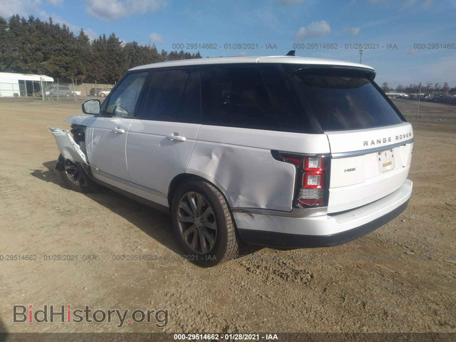 2016 LAND ROVER RANGE ROVER - VIN: SALGS2PF0GA317045 - Фото 3
