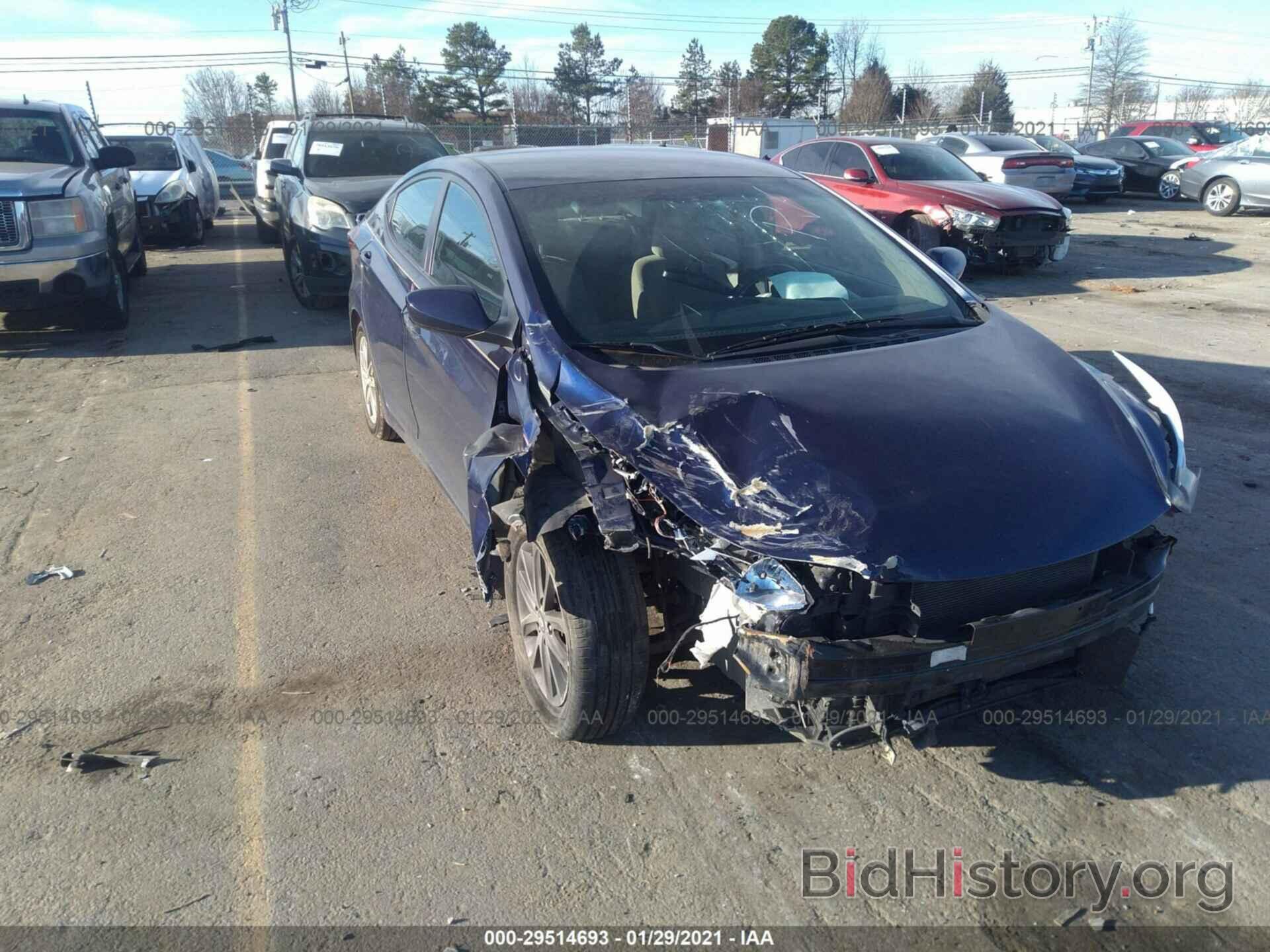 Photo 5NPDH4AE0EH498738 - HYUNDAI ELANTRA 2014