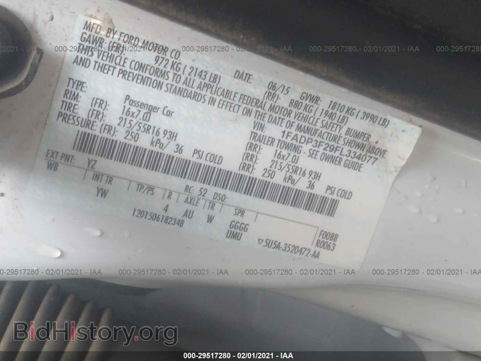 2015 FORD FOCUS - VIN: 1FADP3F29FL334077 - Фото 9