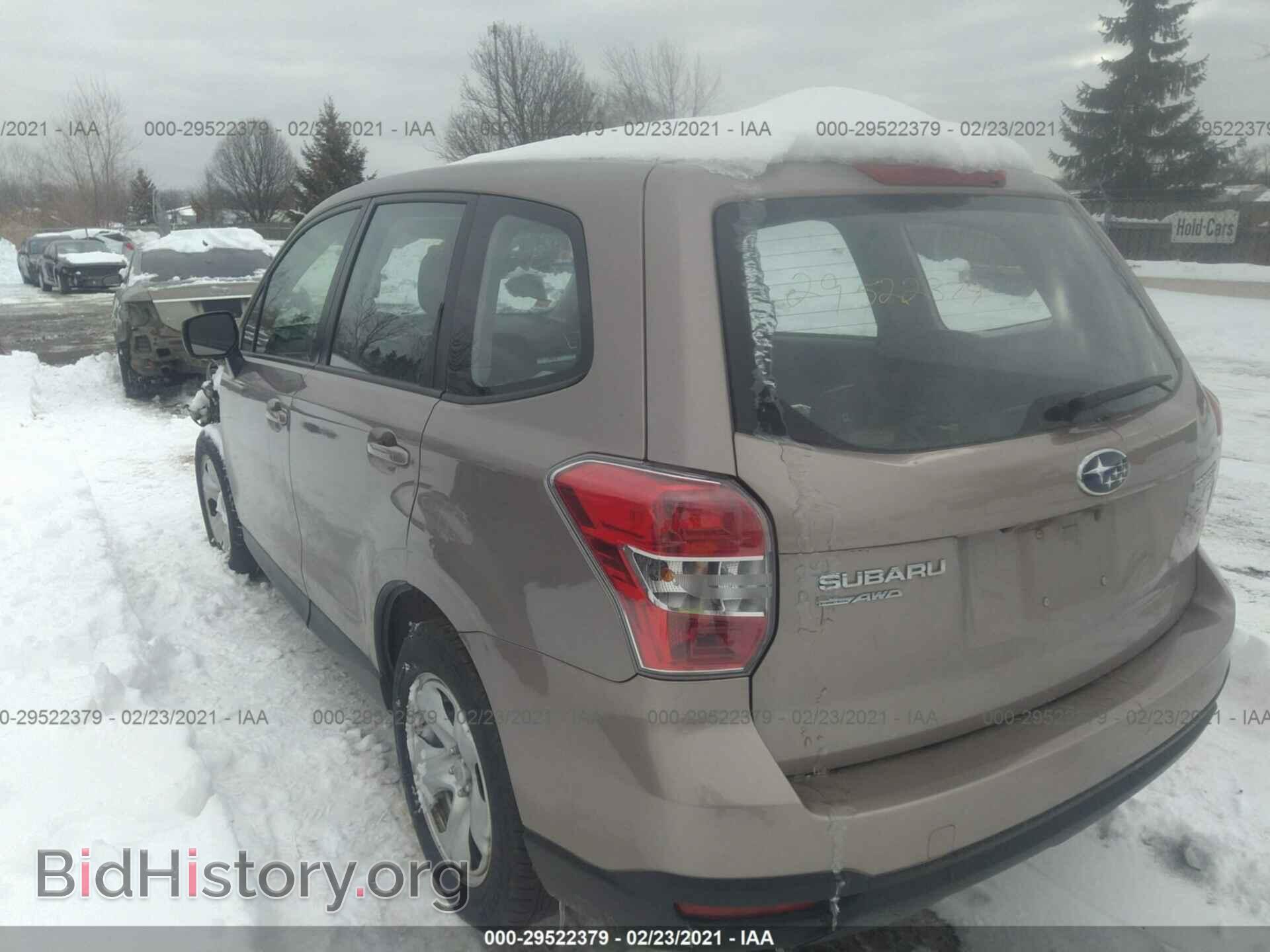 2016 SUBARU FORESTER - VIN: JF2SJAAC8GH480080 - Фото 3