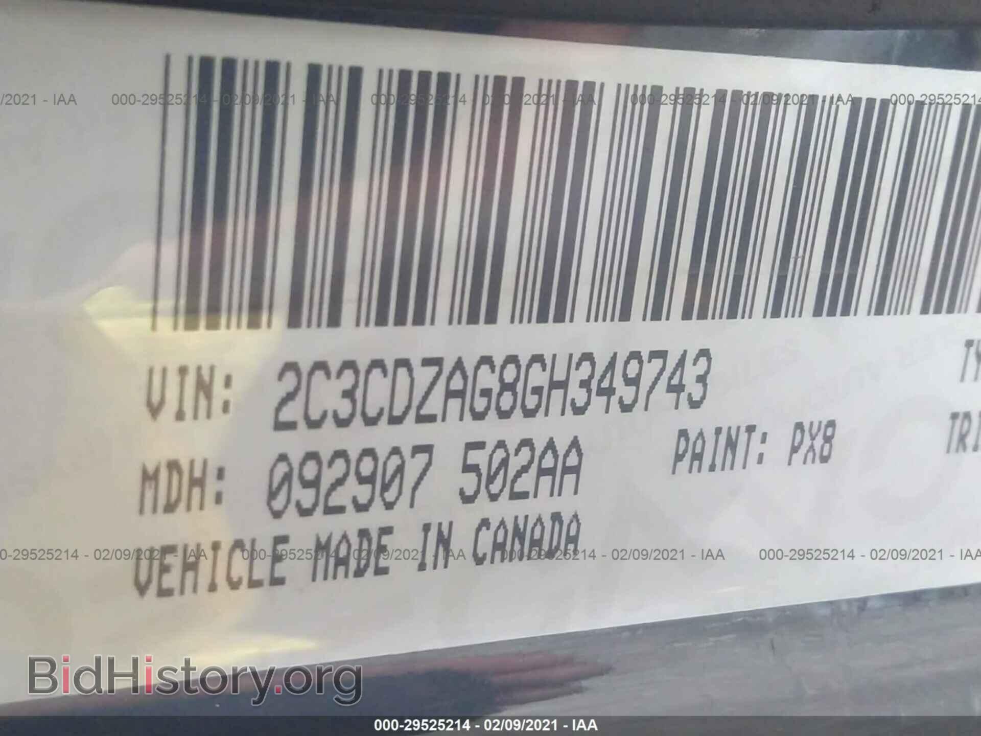 2016 DODGE CHALLENGER - VIN: 2C3CDZAG8GH349743 - Photo 9