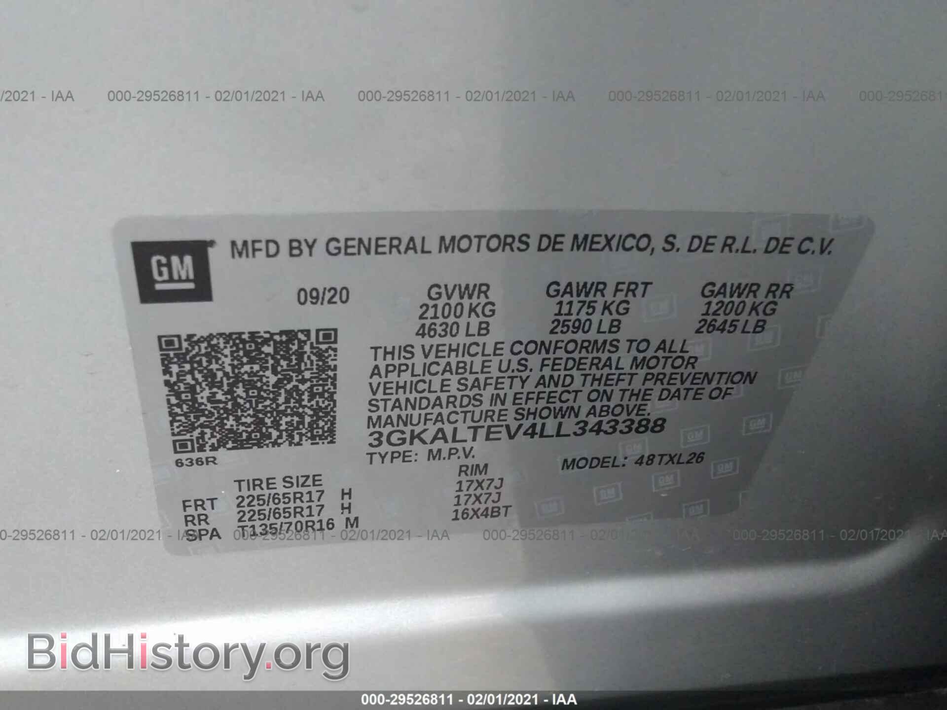2020 GMC TERRAIN - VIN: 3GKALTEV4LL343388 - Фото 9