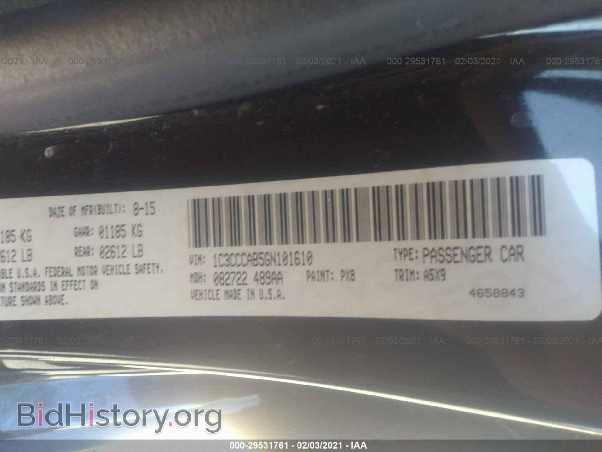 2016 CHRYSLER 200 - VIN: 1C3CCCAB5GN101610 - Photo 9