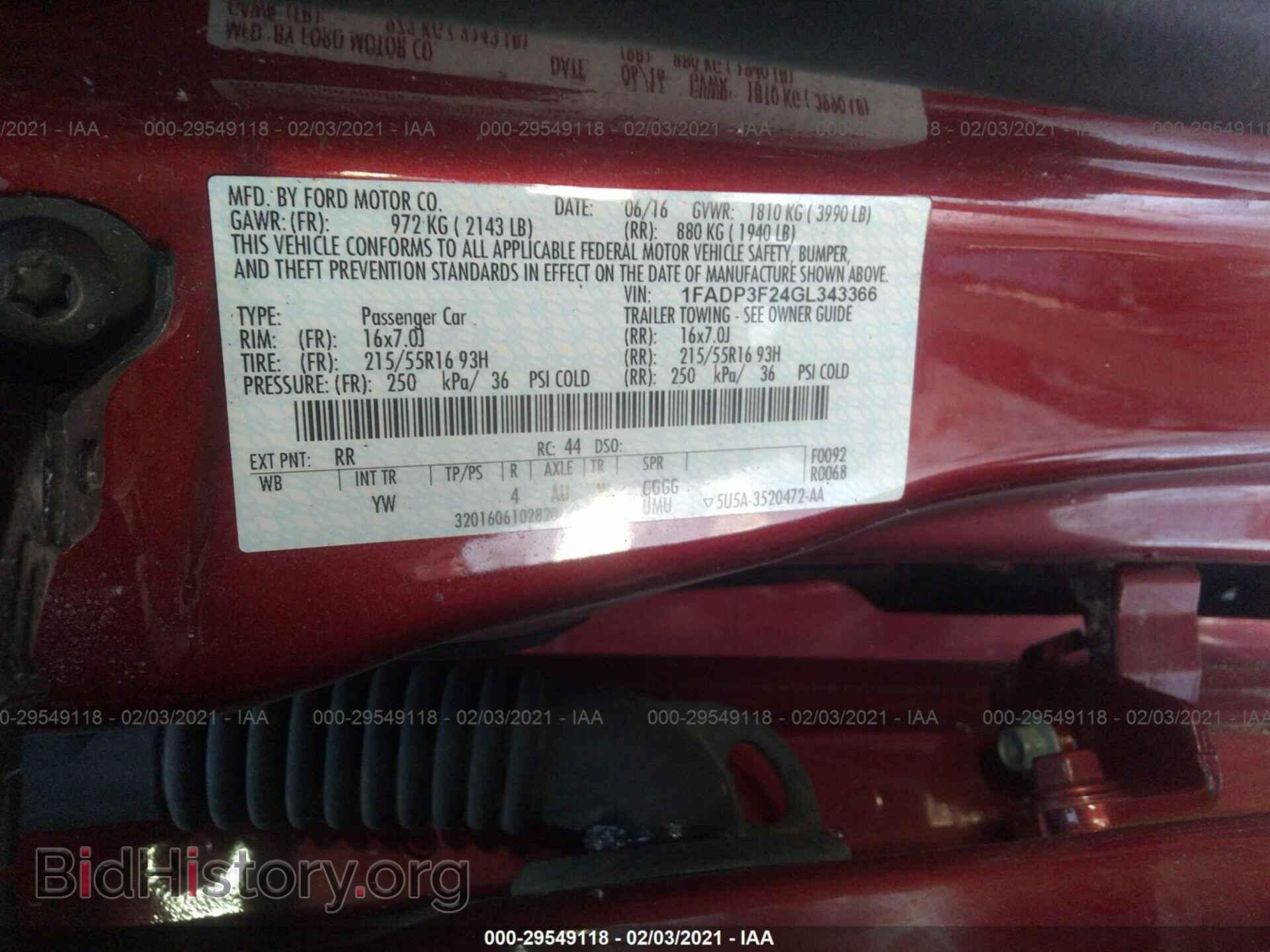2016 FORD FOCUS - VIN: 1FADP3F24GL343366 - Photo 9