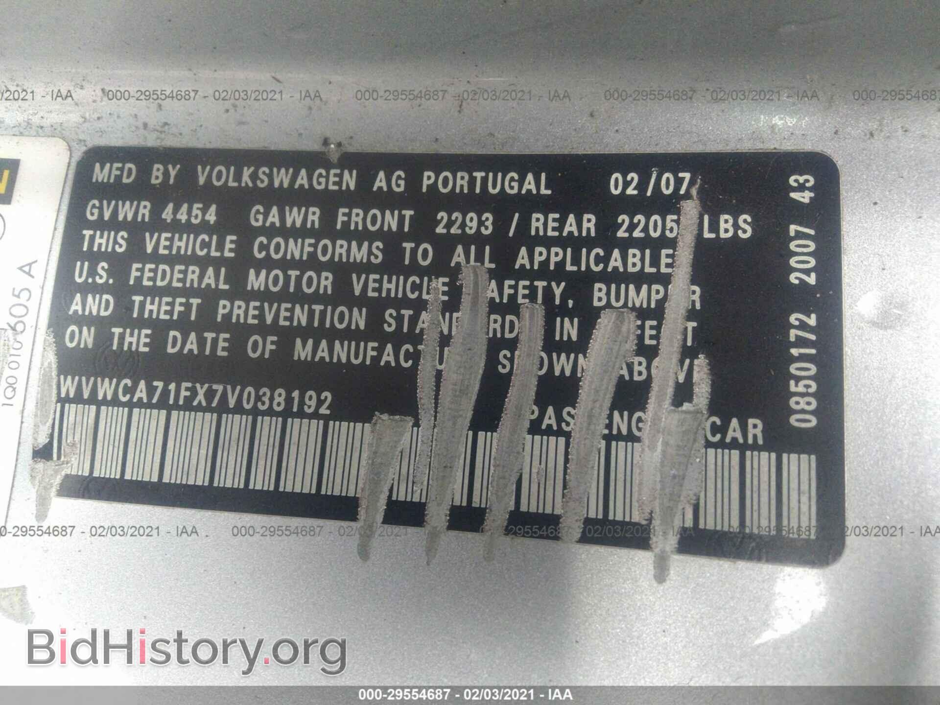 2007 VOLKSWAGEN EOS - VIN: WVWCA71FX7V038192 - Фото 9