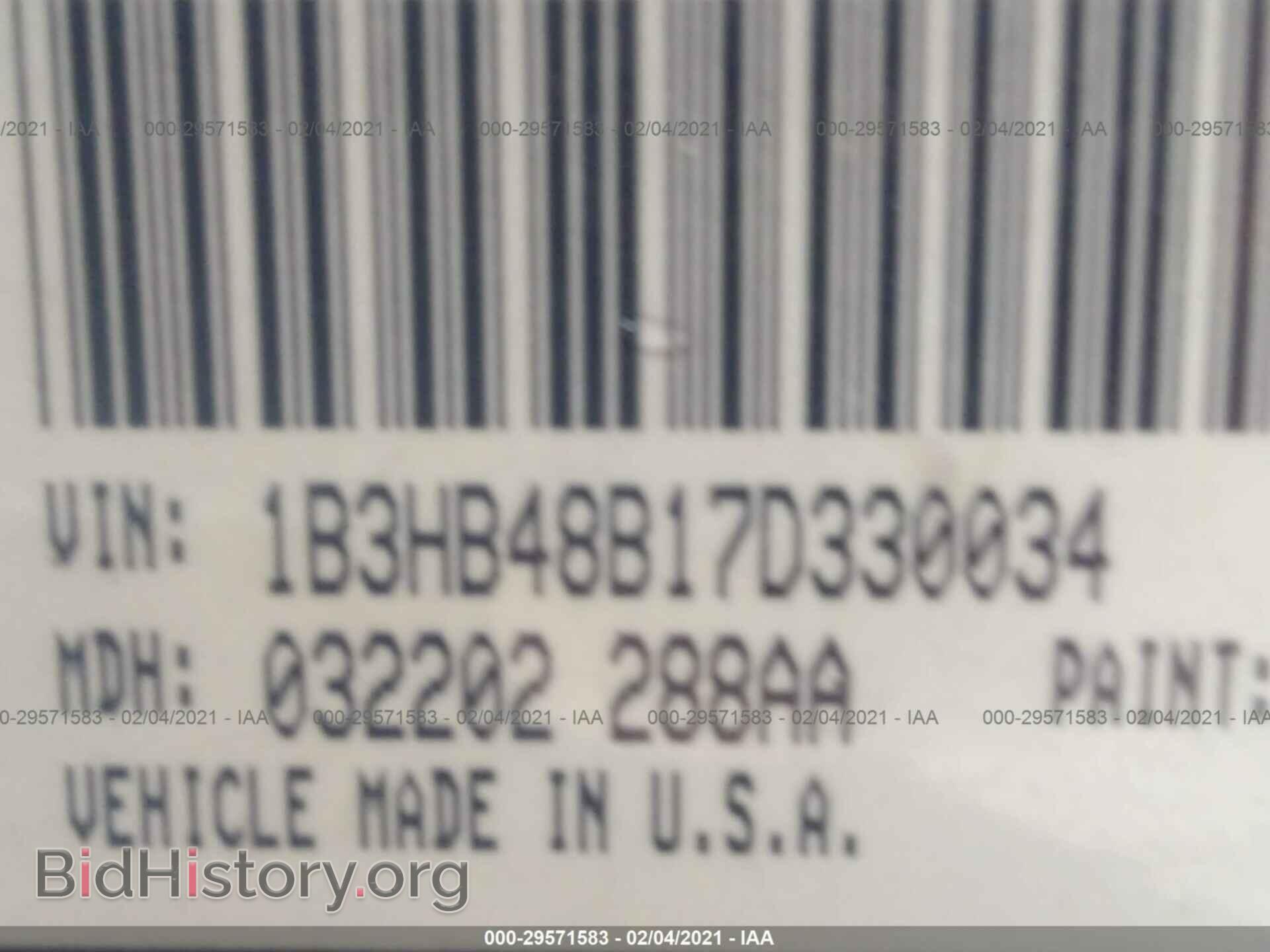 2007 DODGE CALIBER - VIN: 1B3HB48B17D330034 - Фото 9