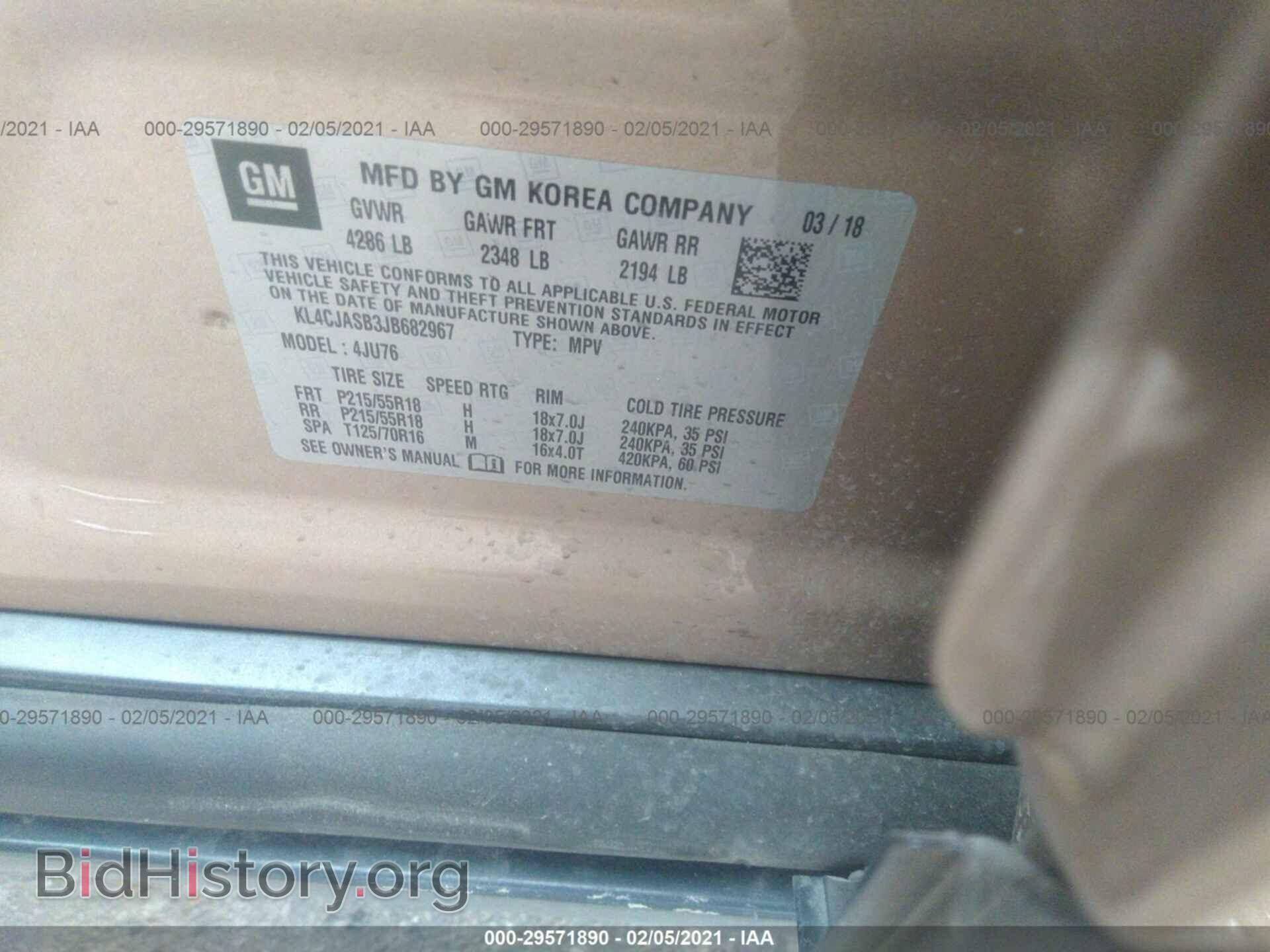 2018 BUICK ENCORE - VIN: KL4CJASB3JB682967 - Photo 9