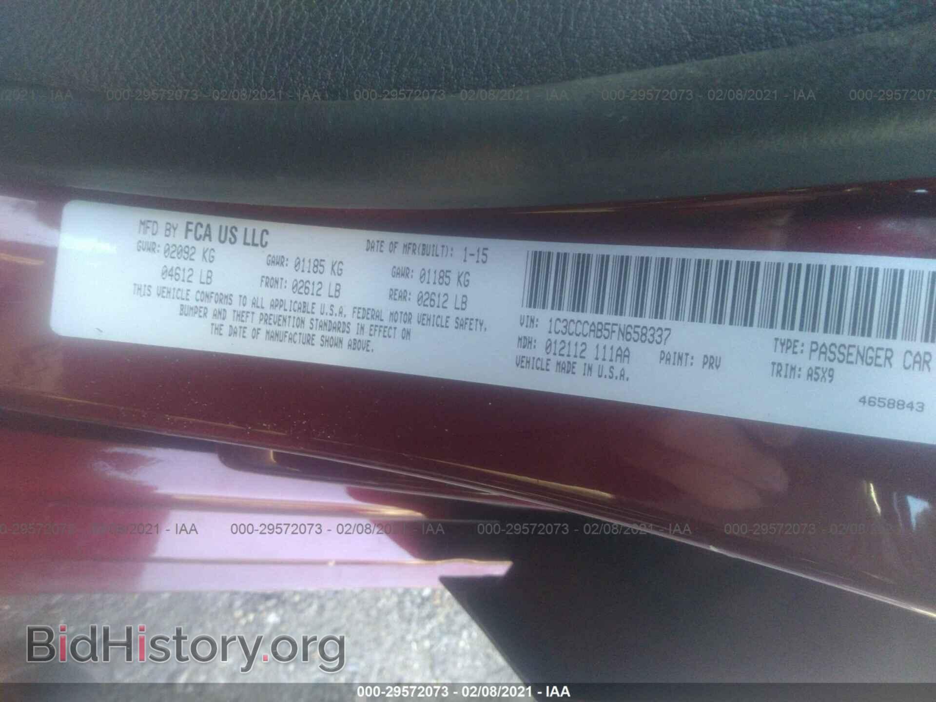 2015 CHRYSLER 200 - VIN: 1C3CCCAB5FN658337 - Фото 9
