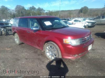2010 Ford FLEX Limited, красный — VIN 2FMGK5DC8ABA67628, IAAI