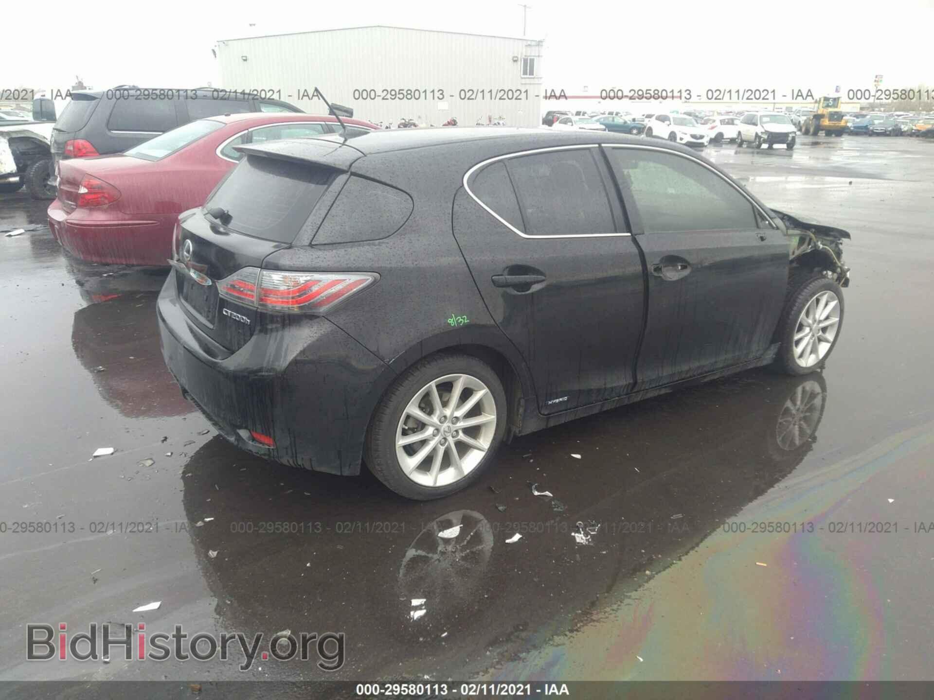 2011 LEXUS CT 200H - VIN: JTHKD5BH8B2037882 - Фото 4