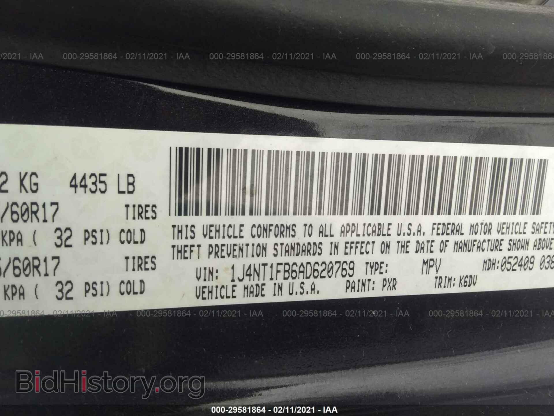 2010 JEEP COMPASS - VIN: 1J4NT1FB6AD620769 - Фото 9