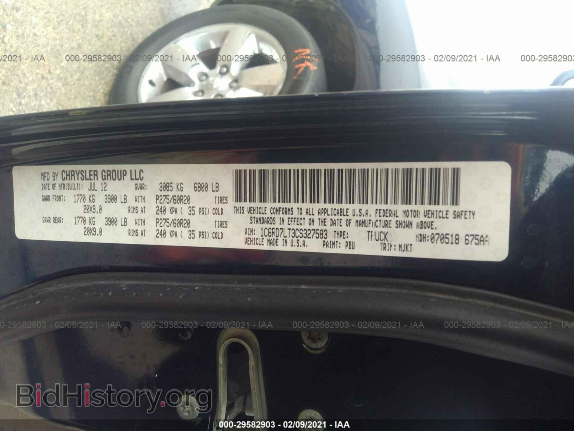 2012 RAM 1500 - VIN: 1C6RD7LT3CS327583 - Photo 9