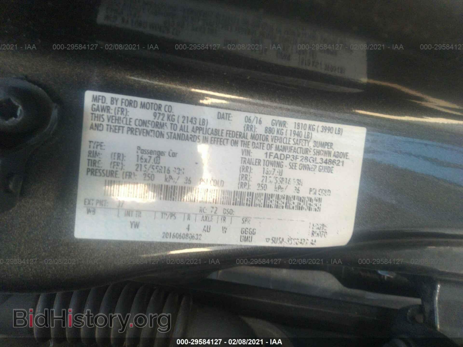 2016 FORD FOCUS - VIN: 1FADP3F28GL348621 - Photo 9