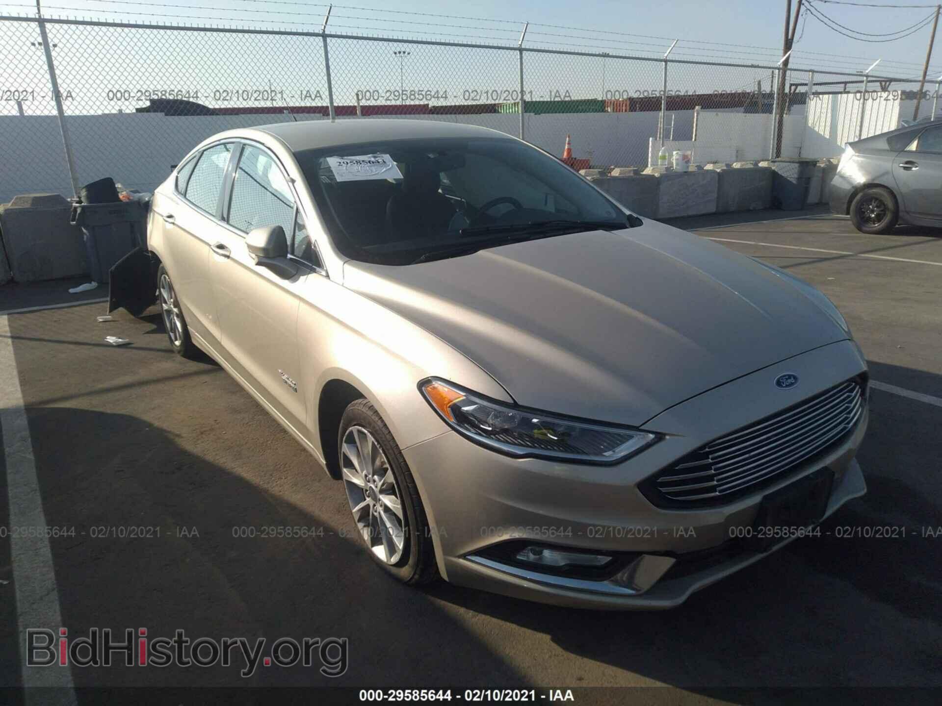 Photo 3FA6P0PU0HR293995 - FORD FUSION ENERGI 2017